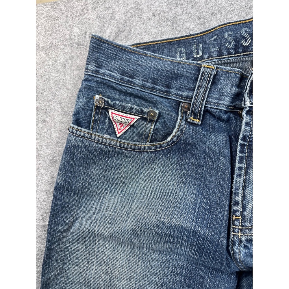 Guess Jeans Rocket Bootleg Medium‎ Wash Denim Blue Bootcut Pants Size 28